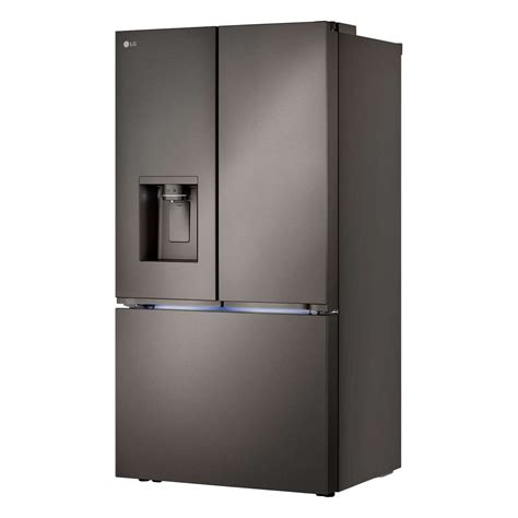 cabinet depth refrigerator black stainless steel|black stainless steel depth refrigerator.